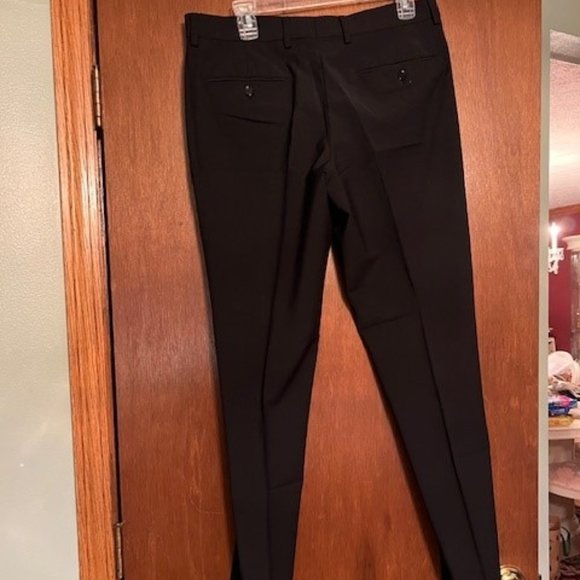 Black Men's Express Pants Slim 31 x 34 with matching vest size medium - Picture 3 of 5
